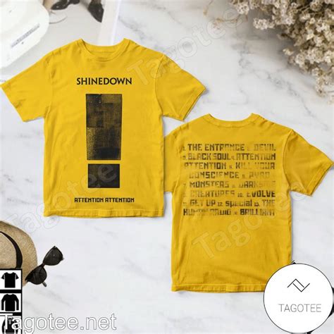 Shinedown Attention Attention Album Cover Shirt - Tagotee