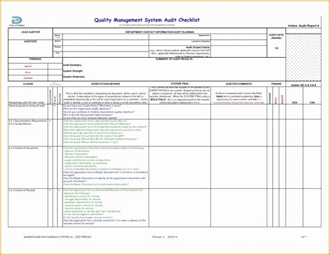 Iso 27001 Internal Audit Report Template