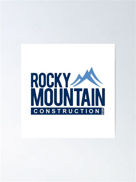 "ROCKY MOUNTAIN CONSTRUCTION-LOGO" Poster for Sale by AdonisLed55 ...