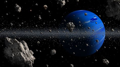 Download wallpaper 1920x1080 planet, asteroids, space, blue, asteroid ...