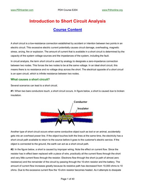 Introduction to Short Circuit Analysis