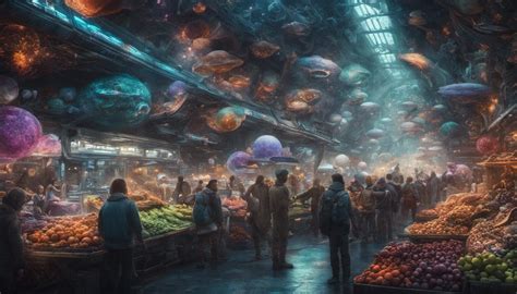 Alien Food Market - AI Generated Artwork - NightCafe Creator