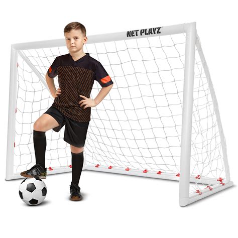 Backyard Soccer Goal Soccer Net, 6x4ft Fast Set-Up, Weatherproof ...