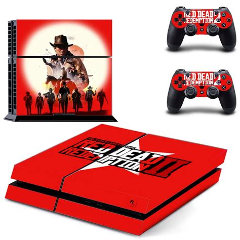 Red Dead Redemption 2 Skin Sticker For PlayStation 4 And Controllers ...