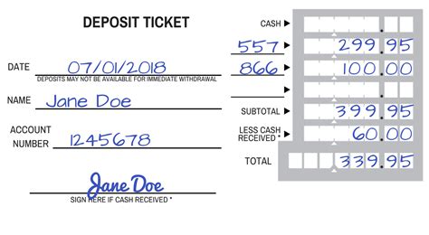 How to Fill Out a Deposit Slip