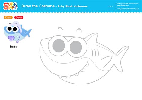 Baby Shark Halloween Draw The Costume Super Simple | The Best Porn Website