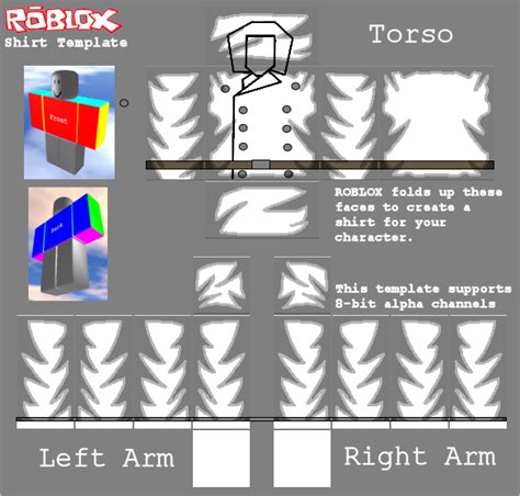 Roblox Shirt Templates Transparent