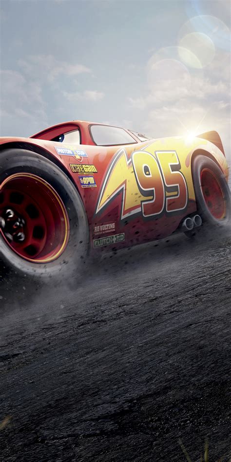 Download wallpaper 1080x2160 cars 3, red lightning mcqueen, 2017 movie ...