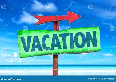 On Vacation Sign By Blue Flowers Royalty-Free Stock Photography ...