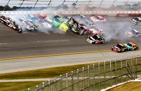 The largest Nascar crash ever at the Talladega Superspeedway. Fathers ...