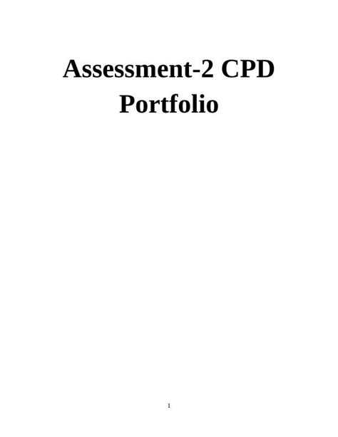 CPD Portfolio: CIPD Profession Map, Skills Analysis, Development Plan