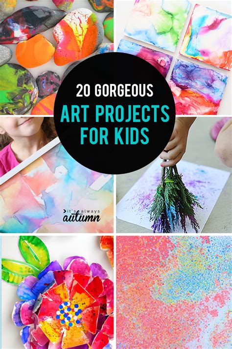 20 kid art projects pretty enough to frame - It's Always Autumn