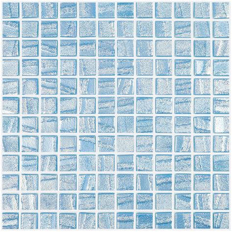 Light Blue 1" x 1" Glass Mosaic Tile for Pools | AquaBlu Mosaics