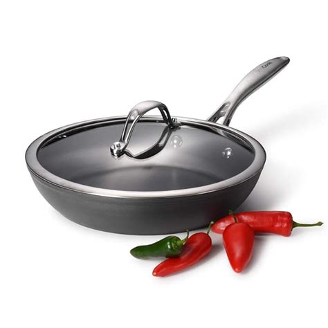 ProCook Professional Anodised Non-Stick Frying Pan with Lid / 24cm ...