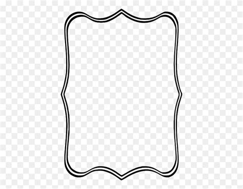 Black Frame Clip Art - Rectangle Clipart Black And White - FlyClipart