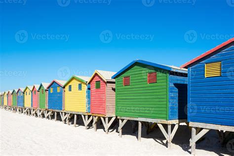 Colorful beach houses at Cape Town 792410 Stock Photo at Vecteezy