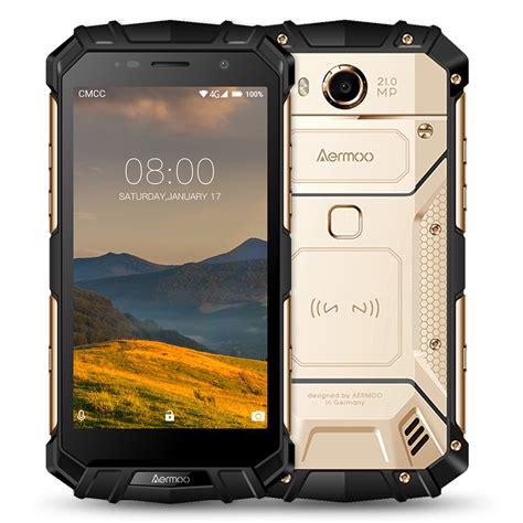 Outdoor Smartphone, Aermoo M1 Dual Sim Outdoor Handy, IP68 Wasserdichte ...