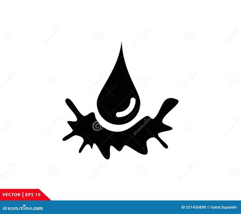 Splash Icon Vector Logo Template Stock Vector - Illustration of bubble ...