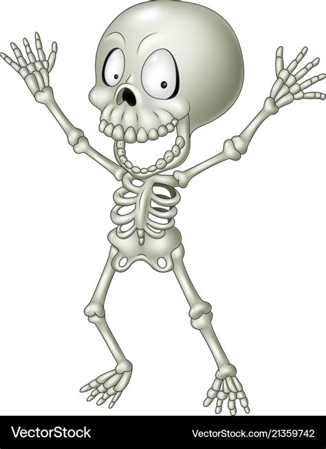 Cartoon Skeleton Pictures ~ Cute Skeleton Cartoon Royalty Free Vector ...