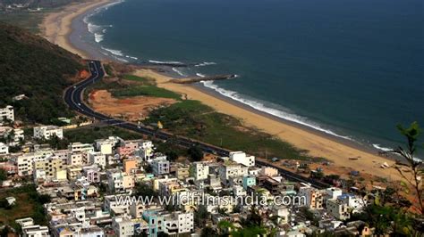 Visakhapatnam's coastline as seen from Kailash Giri park - YouTube