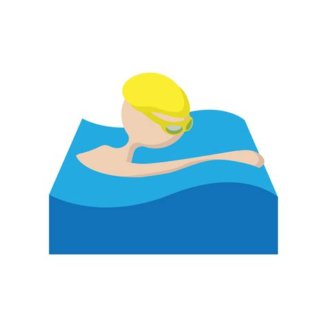 Swimmer cartoon icon 14383785 Vector Art at Vecteezy