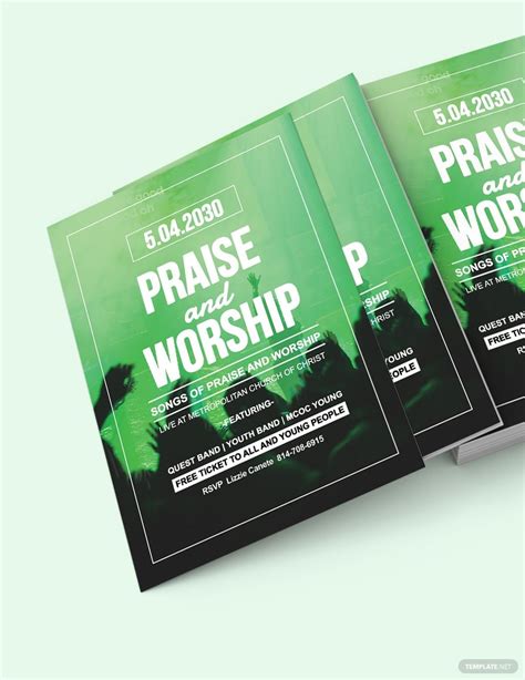 Praise And Worship Flyer Template #AD, , #SPONSORED, #Worship, #Praise ...