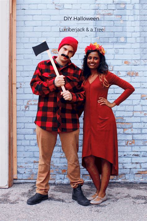 DIY Halloween Couples Costume | Lumberjack & a Tree - Fish & Bull