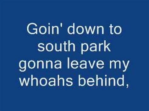 South Park Theme Tune Lyrics