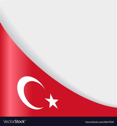 Turkish flag background Royalty Free Vector Image