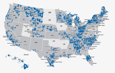 Spectrum Internet Coverage Map, HD Png Download , Transparent Png Image ...