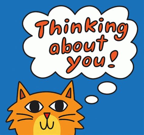 Orange Cat Thinking Of You GIF | GIFDB.com