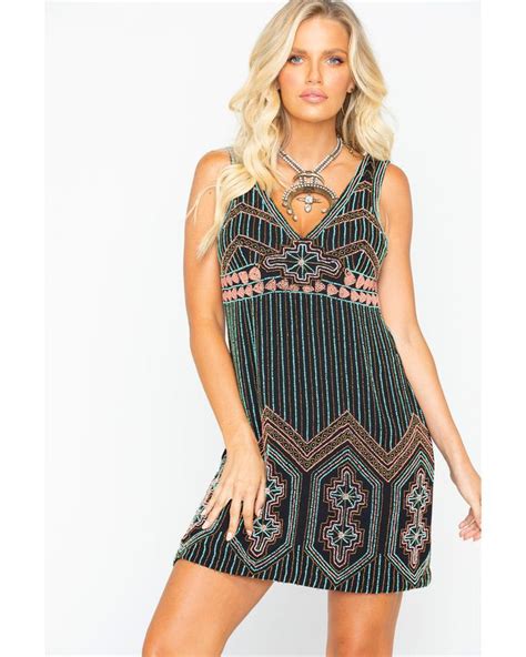 Idyllwind Women's On Tour Beaded Dress , Turquoise | Dresses, Beaded ...