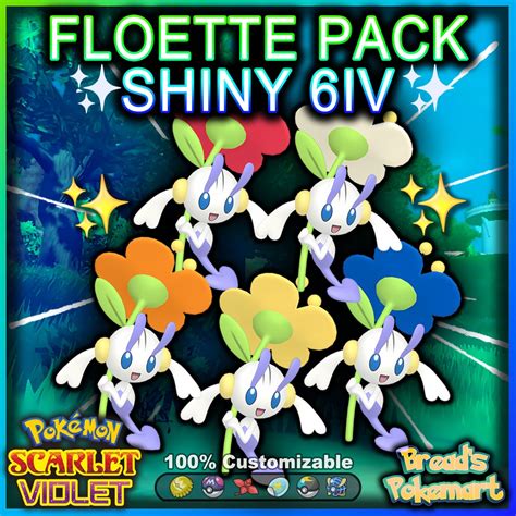 Shiny 6IV FLOETTE Forms / Pokemon Scarlet and Violet / ALL 5 - Etsy