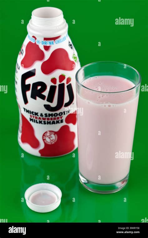 Bottle of of frijj strawberry milkshake hi-res stock photography and ...