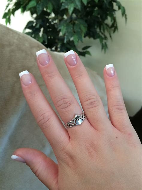 Gel french tips I got done today at nail pro | No chip nails, Natural ...