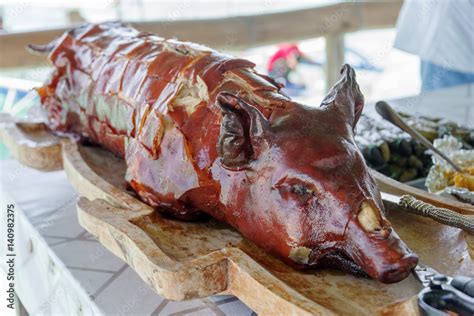 Famous Philippines food - Lechon Stock Photo | Adobe Stock