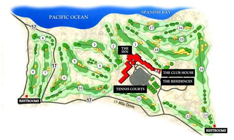 golf course map pebble beach california - Google Search | Pebble beach ...