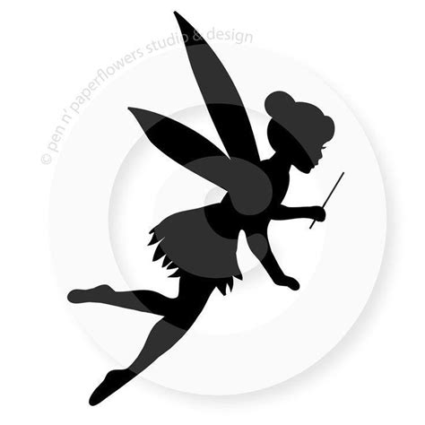 Tinkerbell Black and White Logo - LogoDix