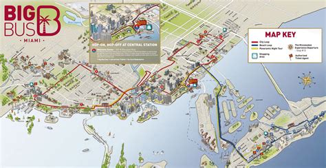 Miami Hop On Hop Off Map - China Map Tourist Destinations