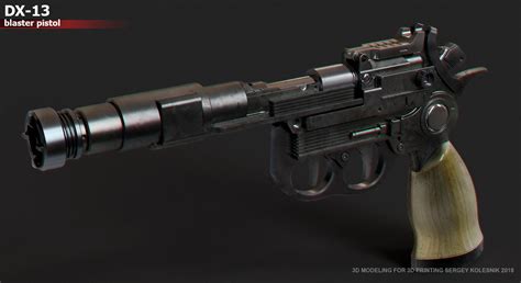 DX13 blaster pistol, Sergey Kolesnik on ArtStation at https://www ...