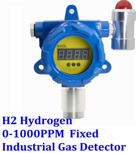 H2 Hydrogen Fixed Gas Detector With Display Alarm Industrial Monitor 0 ...