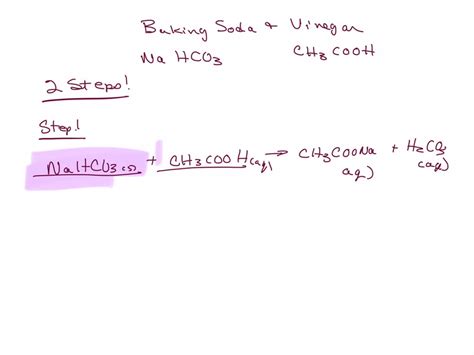 SOLVED: The chemical equation for the reaction of baking soda (sodium ...