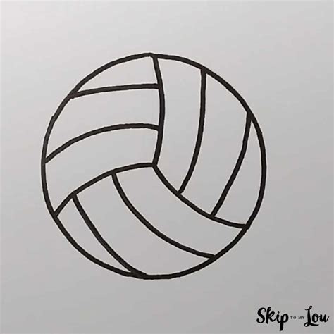 How to Draw a Volleyball in Just 5 Easy Steps | Skip To My Lou