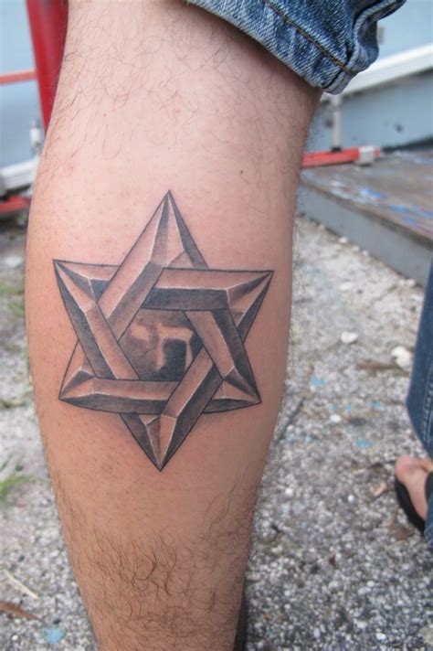 star of David tattoo done by Tatiana Esmeralda Shop: Bad Habits ...