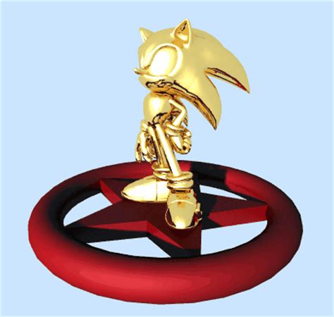 Sonic Golden statue by mixlou on DeviantArt