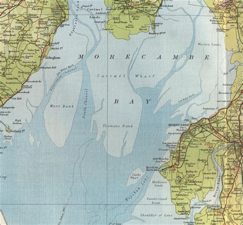 estómago Agacharse Al frente morecambe bay map england Selección ...