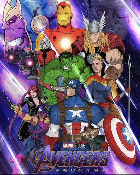 Avengers endgame poster in comic style! Art and colors by me : r/Marvel