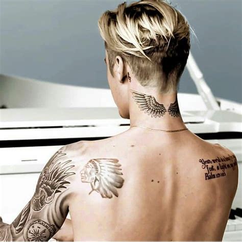 #justinbieber #tattoos | Justin bieber neck tattoo, Justin bieber ...