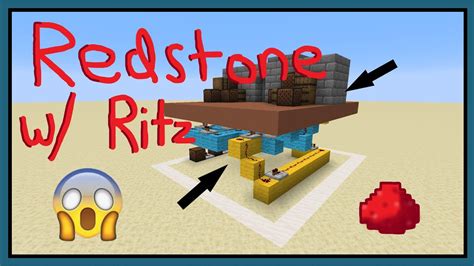 I made a piston door that doesn't use sticky pistons | Redstone w/ Ritz ...