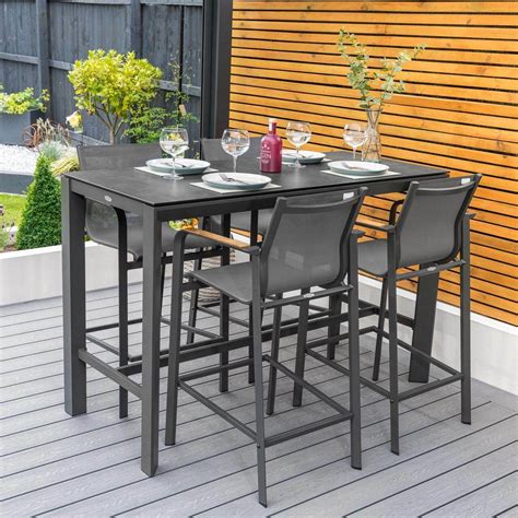 Harrier Outdoor Bar Stools & Table Set | Net World Sports